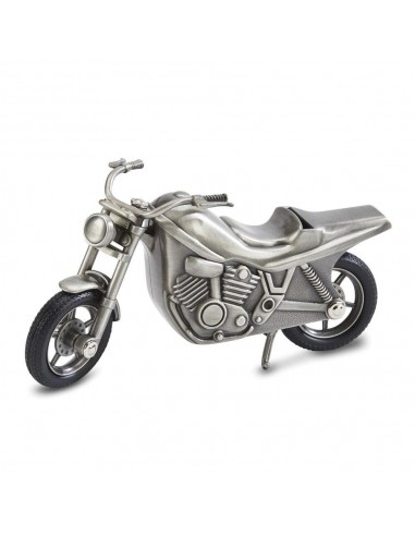 Pewter Finish Motorcycle Bank votre