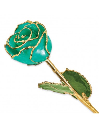 Lacquer Dipped Gold Trim Monet Green Rose 2 - 3 jours ouvrés.