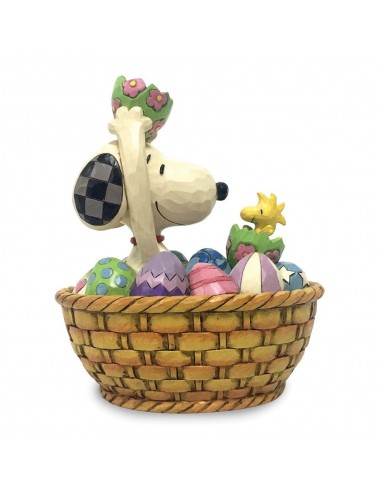 PEANUTS by JIM SHORE Snoopy and Woodstock Easter Basket des créatures d'habitude