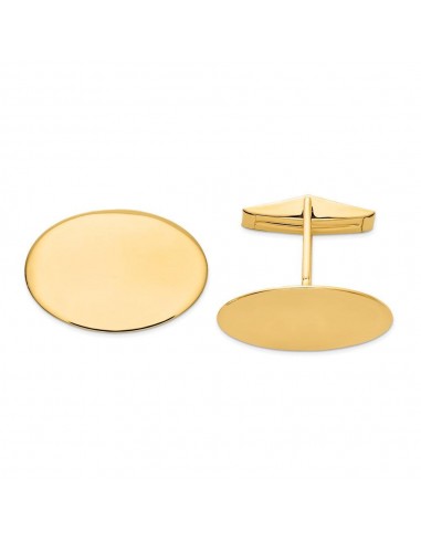 14K Oval Cuff Links la livraison gratuite