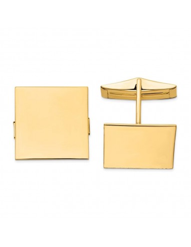 14K Square Cuff Links Les êtres humains sont 