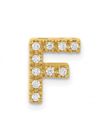 14k Diamond Initial F Charm Jusqu'à 80% De Réduction