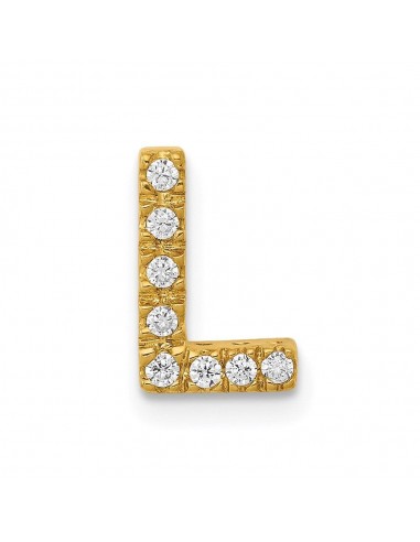 14k Diamond Initial L Charm livraison et retour toujours gratuits