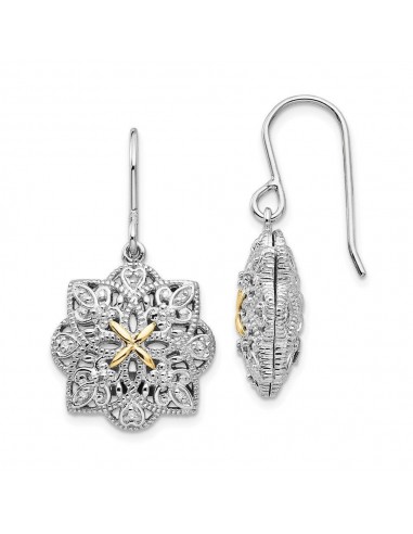 Sterling Silver w/14k Diamond Vintage Earrings 2 - 3 jours ouvrés.