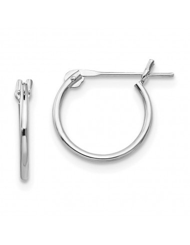 Madi K Kid's 14k White Gold  1mm Hoop Earrings Comparez plus de prix