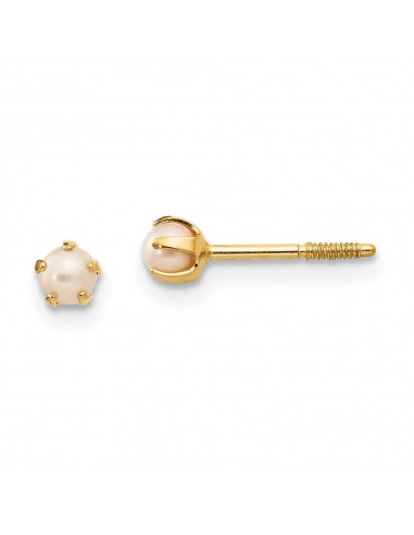 Madi K Kid's 14k  2.5mm FW Cultured Pearl Earrings une grave pollution 