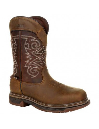 Rocky Men's Western Boot - Iron Skull Medium Brown Chocolate, Size 9W | RKW0314-090-W la livraison gratuite