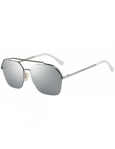 Fendi Men's Sunglasses - Silver Mirror Lens Metal Frame | FFM0032S-06LB-T4-61-16-145 Comparez plus de prix