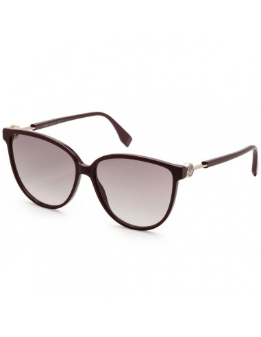 Fendi Women's Sunglasses - Dark Grey Gradient Lens Frame | FF0345S-00T7-9O-59-14-145 Faites des économies