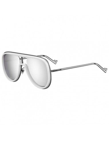 Fendi Men's Sunglasses - Silver Lens Metal Frame | FFM0068-S-00BK-DC-57-19-145 JUSQU'A -70%! 