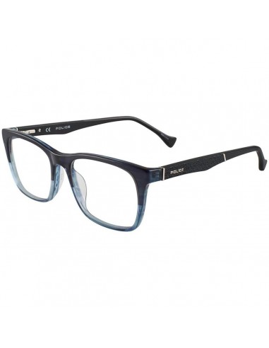 Police Men's Eyeglasses - Close Up 6 Blue Crystal Frame | VPL056-0G32-52-18-140 JUSQU'A -70%! 