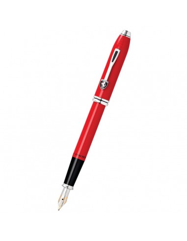 Cross Fountain Pen - Townsend Rhodium Plated, Red Lacquer | FR0046-57 Jusqu'à 80% De Réduction