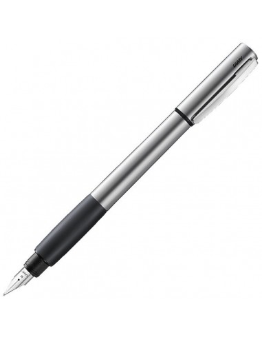 Lamy Fountain Pen - Accent with Rubber Grip, Aluminum/Black | L96KK Voir les baskets