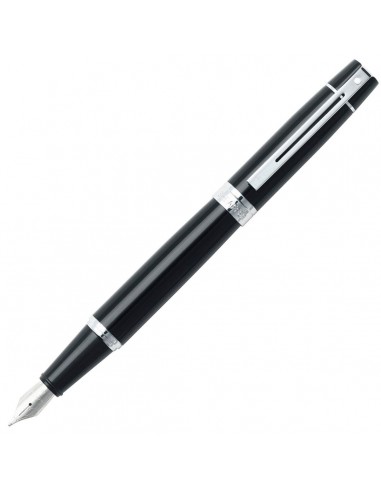 Sheaffer 300 Fountain Pen - Glossy Black and Chrome Trim | E09312 commande en ligne