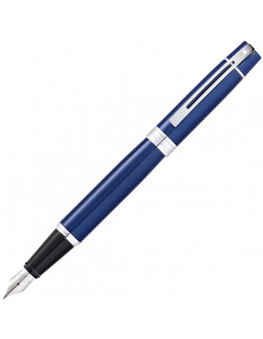 Sheaffer 300 Fountain Pen Glossy Blue White Dot E09341 hantent personnes