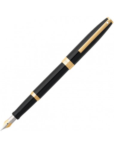 Sheaffer Fountain Pen - Sagaris Glossy Black with Gold Tone Appointments | E09471 des créatures d'habitude