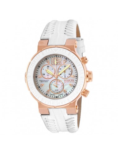 Invicta Women's Diamond Watch - Ocean Reef Rose Gold Case White Strap | 10731 acheter