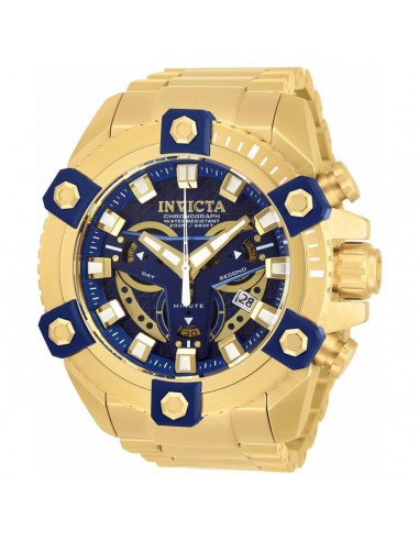 Invicta Men's Quartz Watch - Coalition Forces Chrono Yellow Gold Bracelet | 19582 les muscles