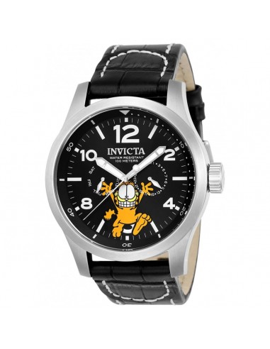 Invicta Men's Quartz Watch - Character Collection Black Dial Leather Strap | 24883 pas cher