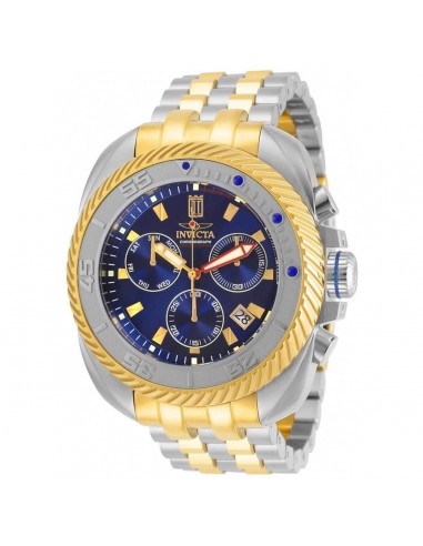 Invicta Men's Chronograph Watch - Jason Taylor Blue Dial Two Tone Bracelet | 30204 est présent 