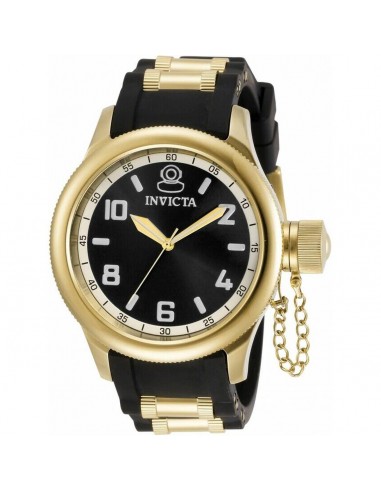 Invicta Women's Quartz Watch - Russian Diver Yellow Gold and Black Strap | 31250 Jusqu'à 80% De Réduction