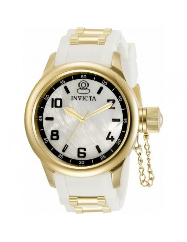 Invicta Women's Watch - Russian Diver White Dial Yellow Gold and White Strap | 31252 pour bénéficier 