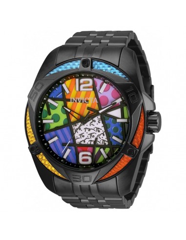 Invicta Men's Quartz Watch - Britto Black Stainless Steel Bracelet | 32398 suggérées chez