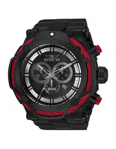 Invicta Men's Quartz Watch - Shaq Chronograph Black Steel Bracelet | 33662 livraison gratuite