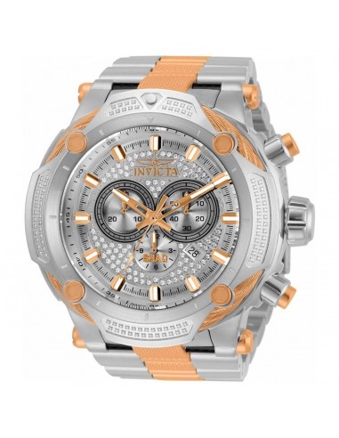 Invicta Men's Quartz Watch - Shaq Chronograph Silver Dial Two Tone Bracelet | 33674 d'Europe débarque