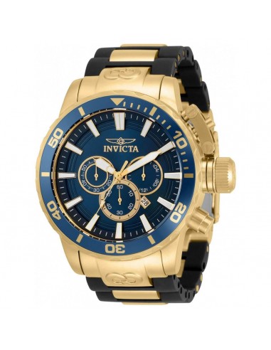 Invicta Men's Quartz Watch - Corduba Chronograph Gold Tone and Black Strap | 33694 Paris Déstockage Promo