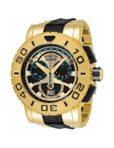 Invicta Men's Quartz Watch - Shaq Chronograph Black and Gold Tone Dial | 33762 de la marque