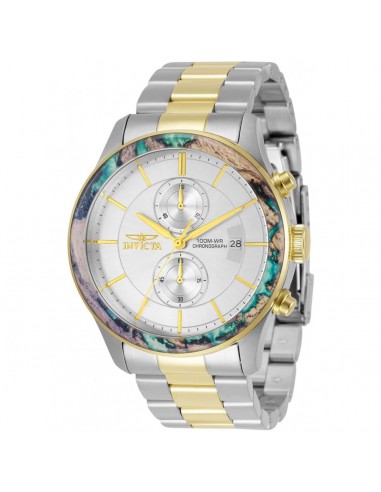 Invicta Men's Quartz Watch - Specialty Chronograph White Dial Bracelet | 34061 solde