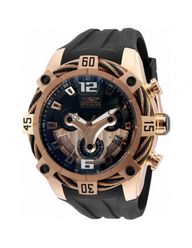 Invicta Men's Quartz Watch - Bolt Chronograph Black Rubber Strap | 31301 2 - 3 jours ouvrés.