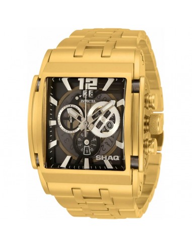 Invicta Men's Quartz Watch - Shaq Chronograph Yellow Gold Steel Bracelet | 33735 basket pas cher