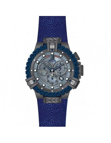 Invicta Men's Chronograph Watch - Jason Taylor MOP Dial Blue Rubber Strap | 34212 hantent personnes