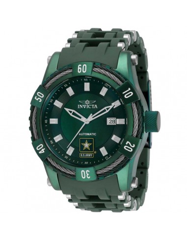 Invicta Men's Automatic Watch - U.S. Army Green Dial Green and Silver Strap | 34231 acheter en ligne