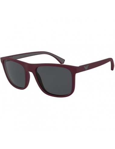 Emporio Armani Men's Sunglasses - Dark Grey Lens Matte Burgundy Frame | EA4129 5751 Jusqu'à 80% De Réduction