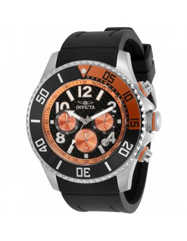 Invicta Men's Quartz Watch - Pro Diver Chronograph Black Silicone Strap | 29712 s'inspire de l'anatomie humaine