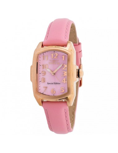 Invicta Women's Strap Watch - Lupah Japanese Quartz Pink Dial Leather | 32817 vous aussi creer 