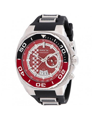 Invicta Men's Chronograph Watch - Speedway Quartz Red and Silver Dial Strap | 33191 Découvrez la collection