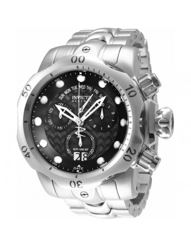 Invicta Men's Quartz Watch - Reserve Venom Chronograph Black Carbon Fiber Dial | 33712 À commander