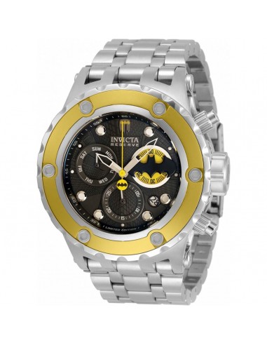 Invicta Men's Quartz Watch - DC Comics Batman Chronograph Steel Bracelet | 33814 Paris Déstockage Promo