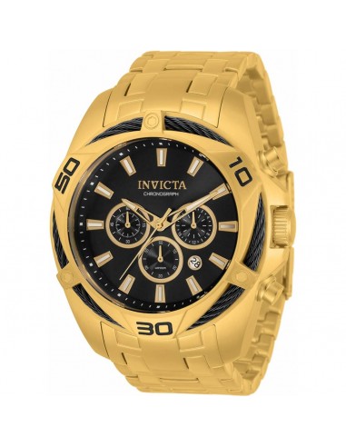 Invicta Men's Chronograph Watch - Bolt Quartz Black and Gold Dial Bracelet | 34119 Venez acheter