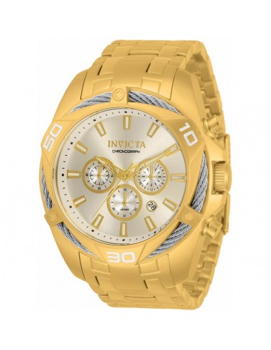 Invicta Men's Chronograph Watch - Bolt Yellow Gold Stainless Steel Bracelet | 34121 paiement sécurisé