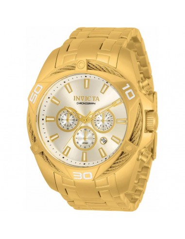 Invicta Men's Chrono Watch - Bolt Silver and Gold Dial Yellow Gold Bracelet | 34123 prix