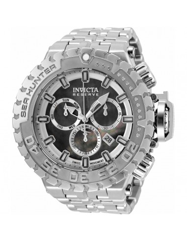 Invicta Men's Chronograph Watch - Sea Hunter MOP and Silver Dial Bracelet | 34590 chez Cornerstreet bien 