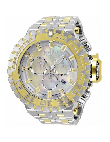 Invicta Men's Chronograph Watch - Sea Hunter MOP and Silver Dial Bracelet | 34592 la colonne vertébrale