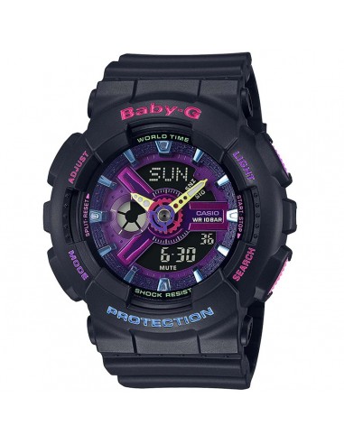 Casio Women's Watch - Baby-G World Time Ana-Digi Dial Black Resin Strap | BA110TM-1A commande en ligne