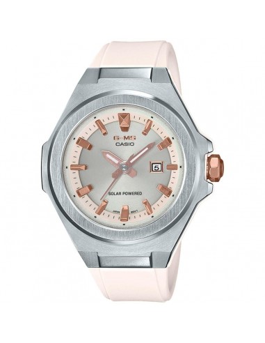 Casio Women's Quartz Watch - G-Shock Silver and Cream Dial Cream Strap | MSGS500-7A prix