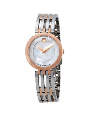 Movado Women's Quartz Watch - Esperanza White MOP Dial Two Tone Bracelet | 0607114 rembourrage situé sous